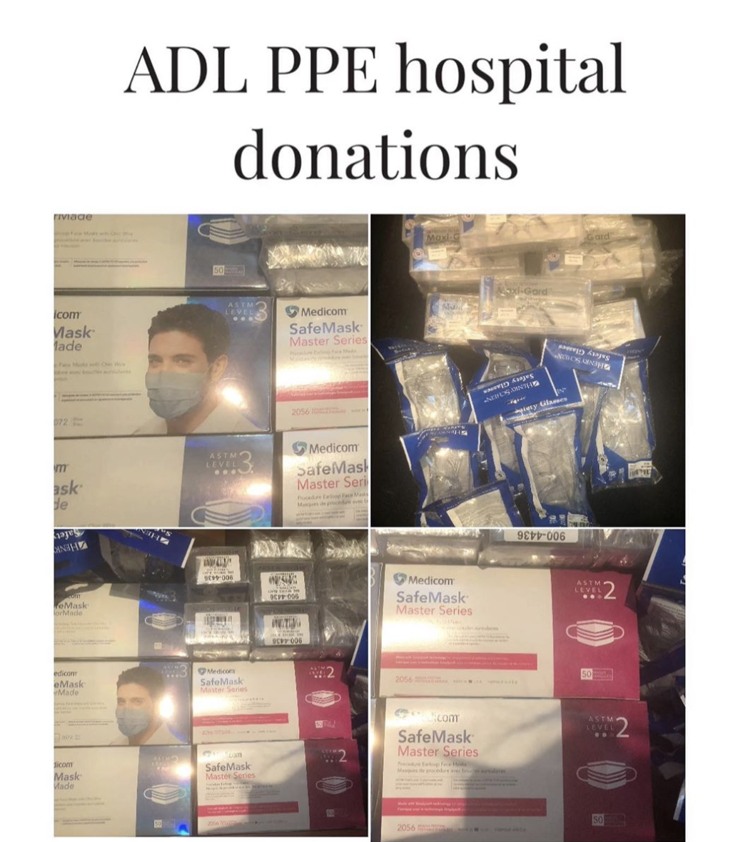 ADL PPE Hospital Donations Toronto Dental Lab Dental Laboratory